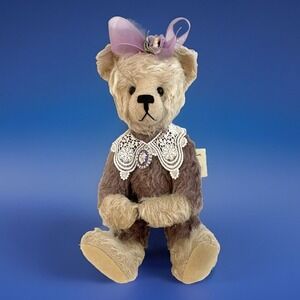 Ellen Kislingbury Kisling Bears Mohair Teddy Bear 1999‎ "Lydia" Bow Artist Plush